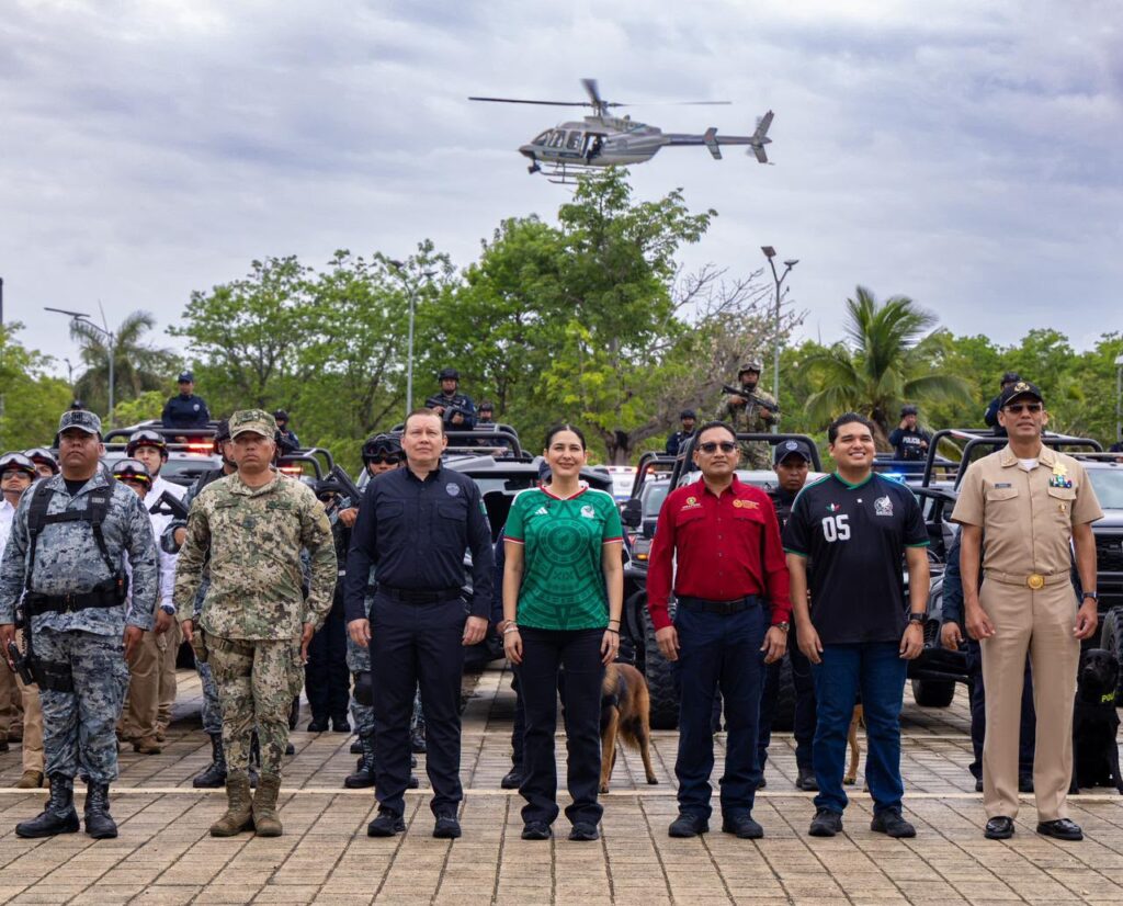 Estefanía Mercado inicia el Operativo de Seguridad Verano Mundialista 2026 en Playa del Carmen